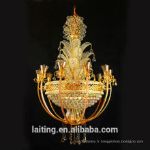 Lustre d&#39;or traditionnel De Cristal pour l&#39;éclairage de décoration intérieure LT63011